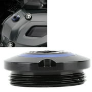 Motorcycle Engine Oil Filler Cap, Aluminium Alloy Fuel Tank Cover Caps, Gas Cap Replacementfor BM-W HP2 Endu-ro R1200GS R 1200 GS LC R1200R, Black Red